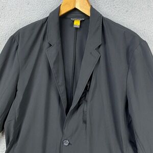 Eddie Bauer Travex Blazer Sport Coat Adult Men 42 Tall Black Performance Stretch